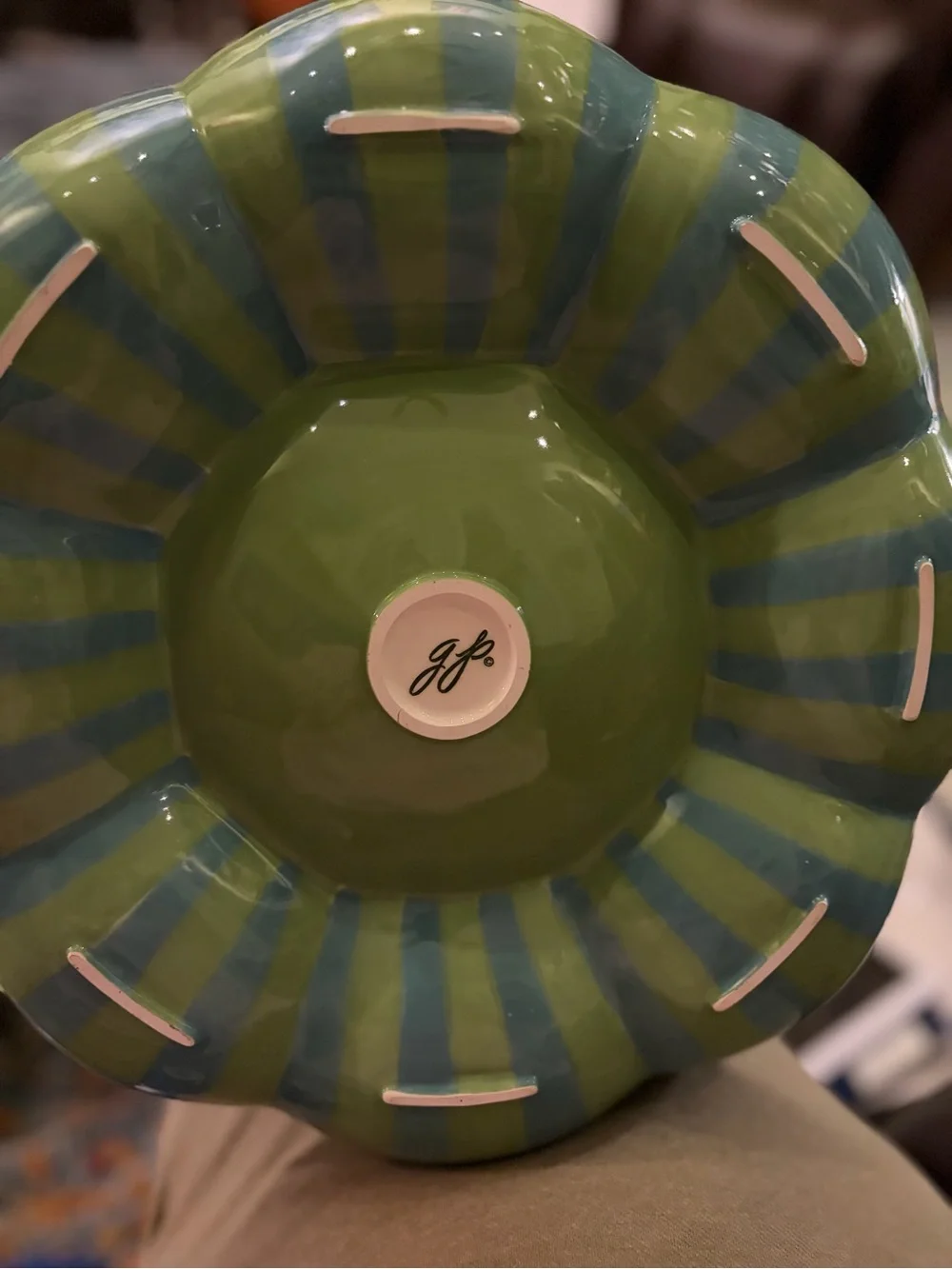 Southern Living at Home Teal Provence Serving Platter